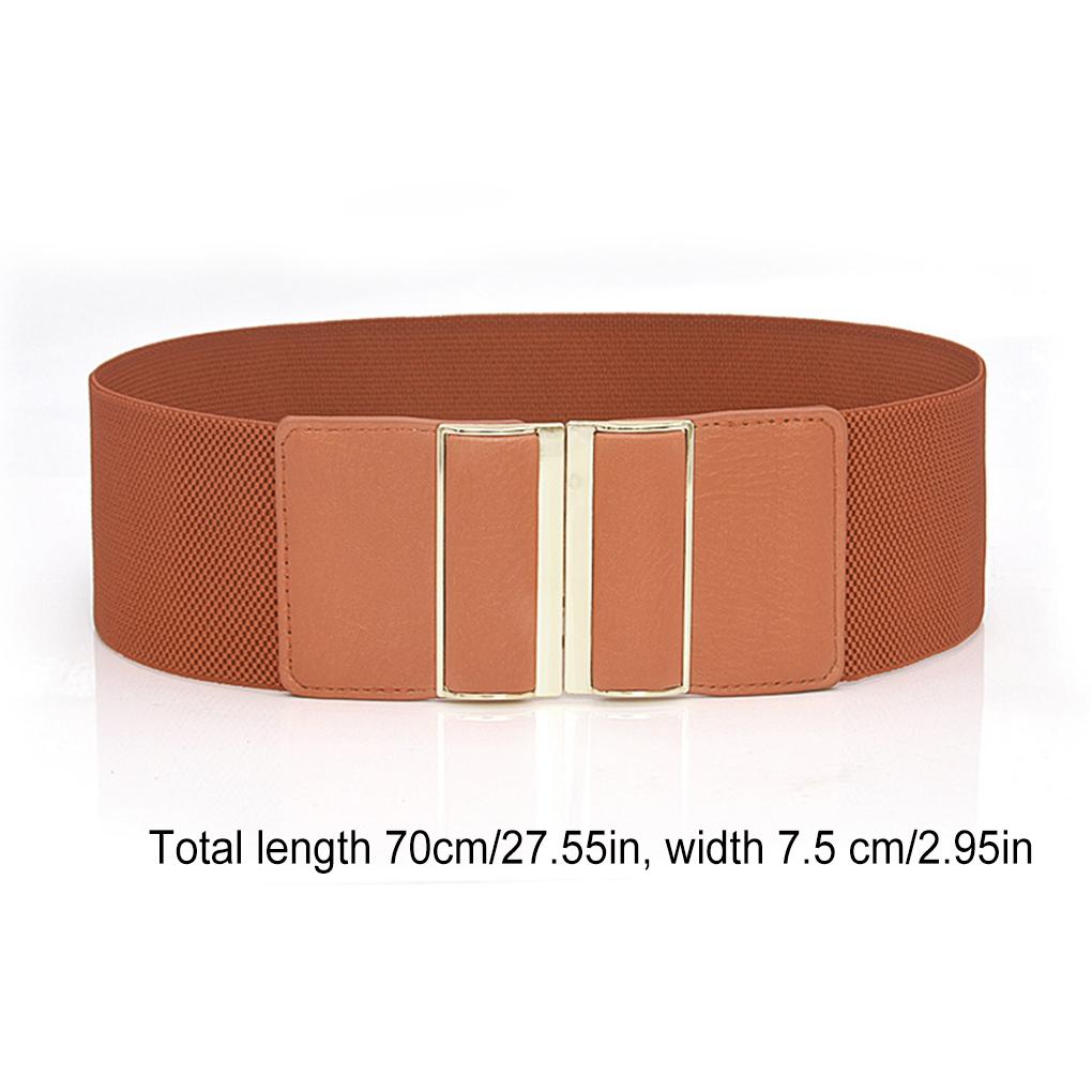Fashion Waist Belt Elastic Ple Style Universal Leather Straps with Buckles Multicolor Ornaments Belts for Women Dresses