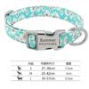 Cross-Border Dog Collar Wholesale Engraved Dog Tag Anti-Lost Adjustable Semi-Metal Buckle Medium and Large Dog Collar