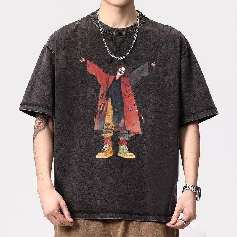 

Новый дизайн футболка с коротким рукавом для мужчин лето корейский стиль трендовый простой топ с рукавом до локтя стиль Гонконга свободный повседневный топ с коротким рукавом 5XL