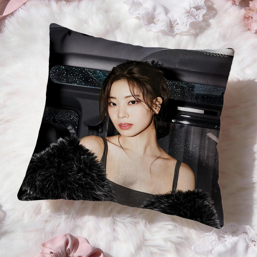 Fashion K-KKim DaHyun Cushion Cover Soft Washable Pillow Case Multi-Scene for Couch Bed Travel Office Use