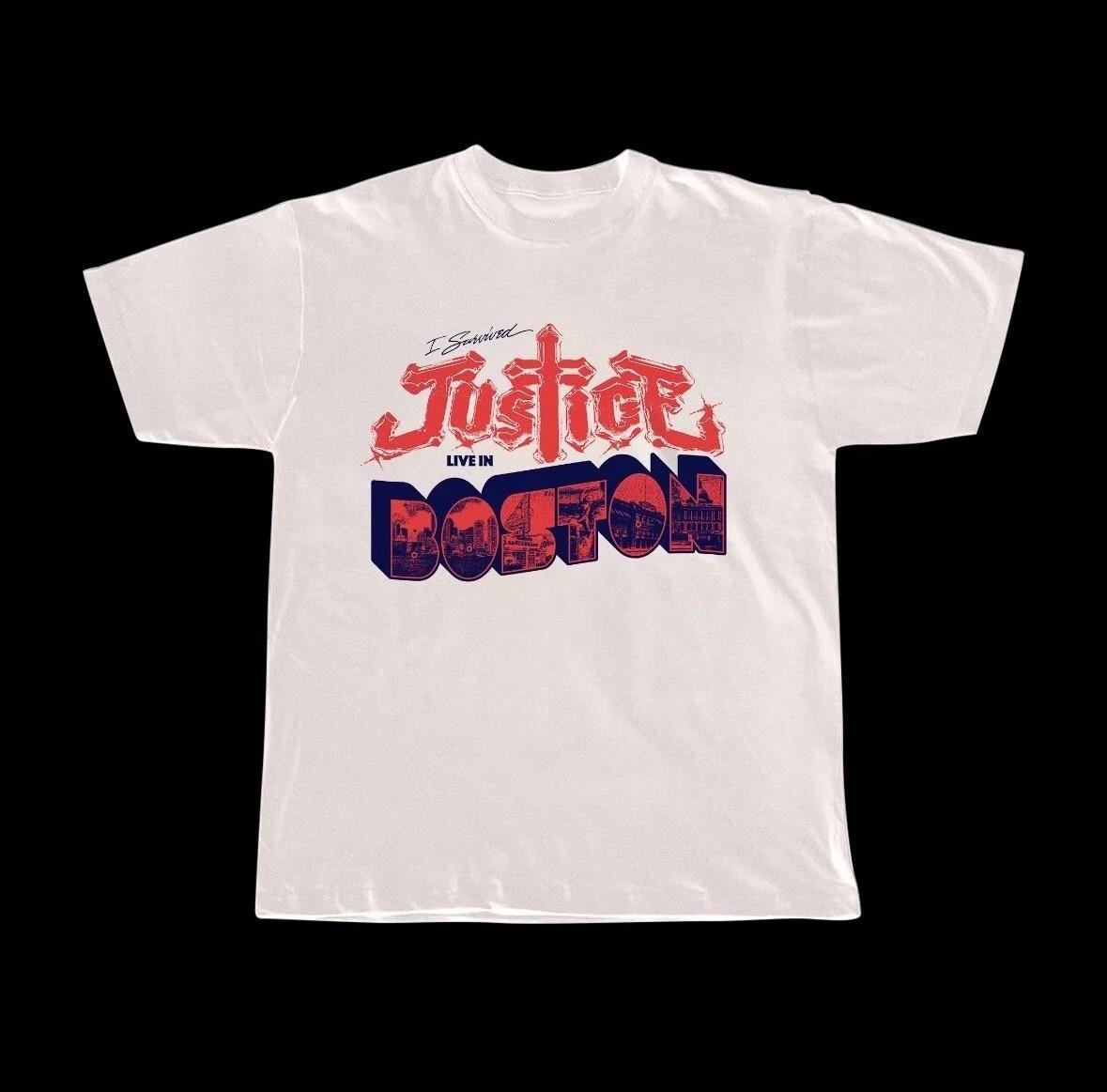 Justice Band Live In Boston T Shirt Full Size S-5XL L