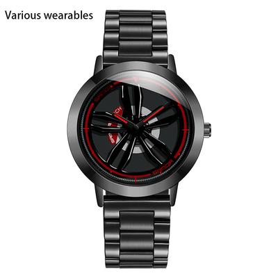 New Watch I Fashion Men's Student Casual Waterproof Steel Band Rotating Watch for Men
