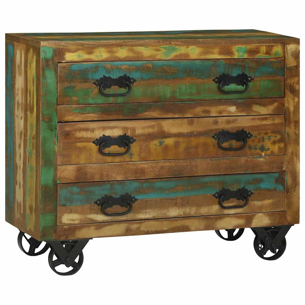 Sideboard Brown 80 X 30 X 65 Cm Solid Reclaimed Wood