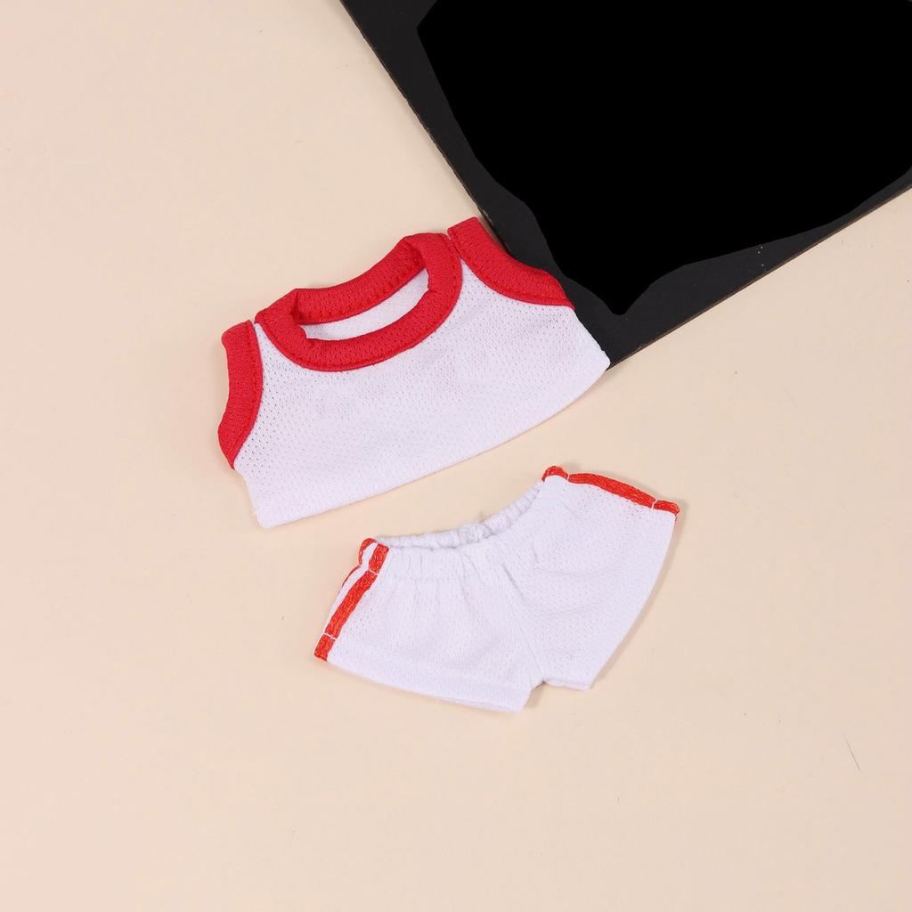 First And Second Generation Baby Clothes 17cm Doll Sitting Party Clothes Accessories Overalls