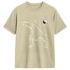Tai Chi T-Shirt Sommer Baumwoll-T-Shirts Für Unisex Hippie Lässiges T-Shirt Kurzarm Street Style Oberteil Tees