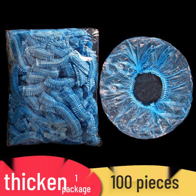 

Утолщенная водонепроницаемая одноразовая шапочка для душа для окрашивания, купания и салонного использования Low Pressure 0.5 Silk 42cm синий