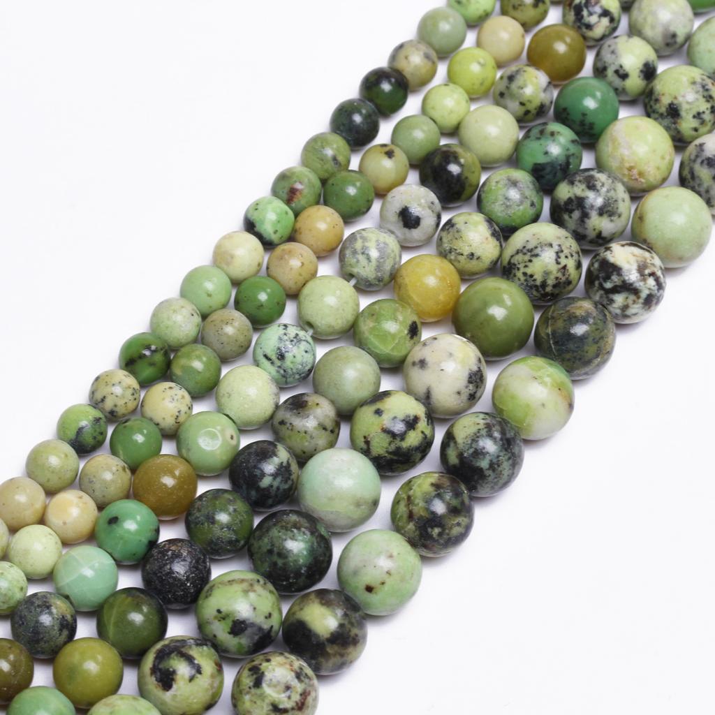 Hjemmefestrekvisitter Løse Mellomleggssteinperler 6 8 10mm Tilbehør Runde DIY Australske Jader Perler Naturlig Smykkefremstilling Armbånd 20/30 stk