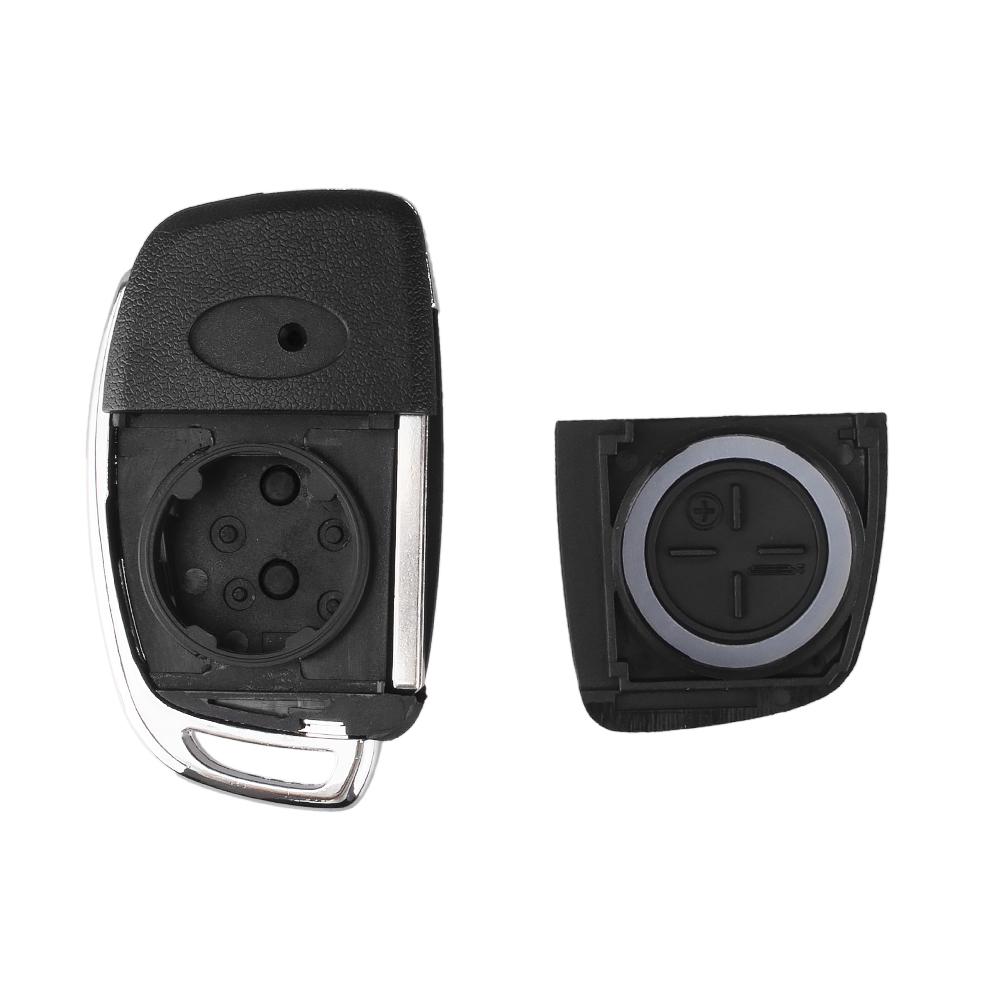 3 Button Folding Flip Remote Key Shell Car Key Case For Hyundai Solaris Ix35 Ix45 Series Auto Key Blanks Case Fob Uncut