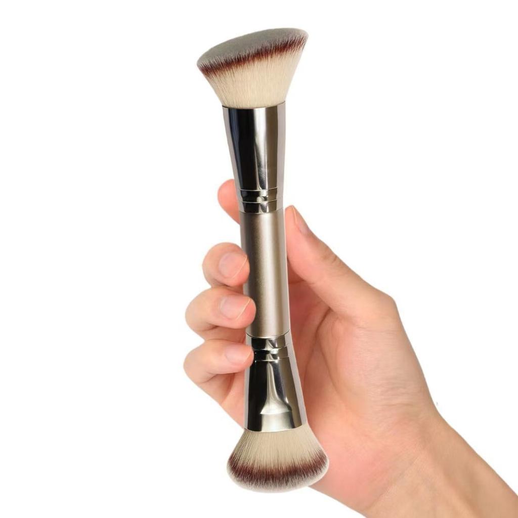 Dual-Ended Foundation Brush Double-Ended Powder Blush Concealer Brush Contour Brush Blush Brush Makeup Brush Professional