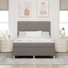 Boxspring bed with headboard Taupe 160 x 200 cm Fabric