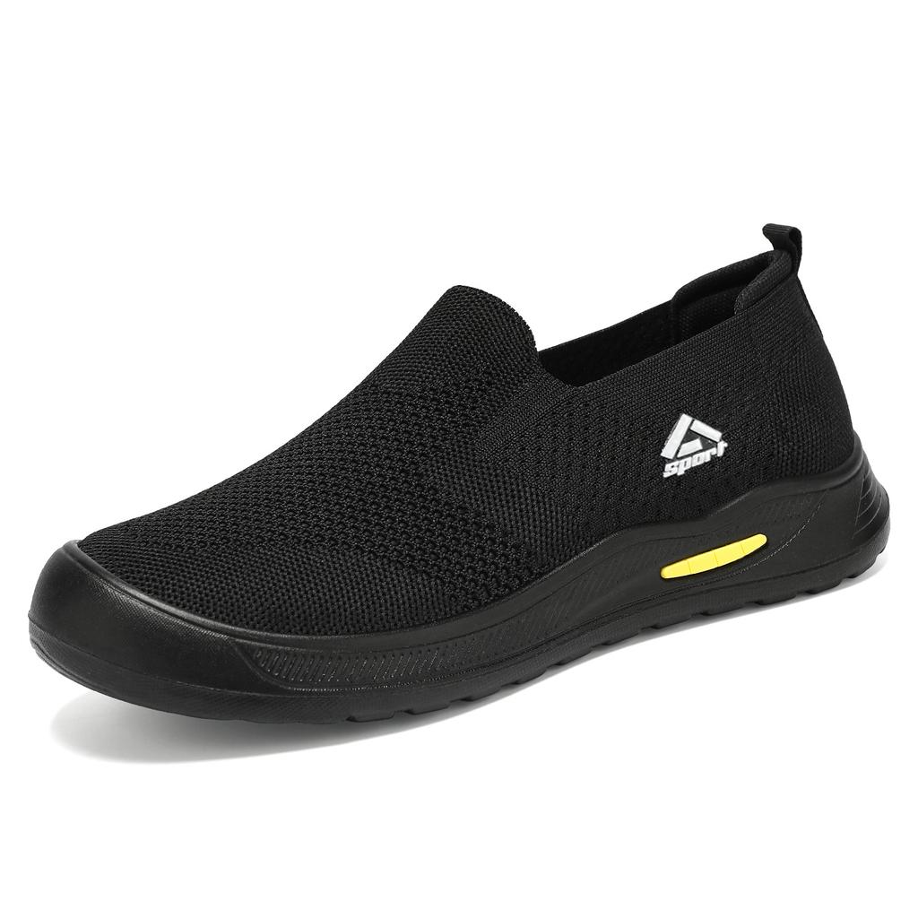 Men’s Casual Breathable Mesh Slip‑On Shoes Lightweight Summer Flywoven Loafers for Everyday Walk Outdoor Comfort