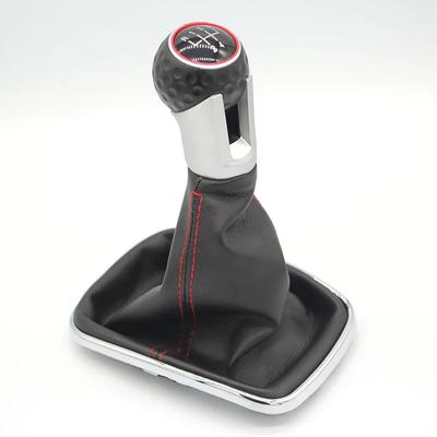 12mm für Volkswagen VW Golf 4 IV MK4 GTI R32 Bora Jetta 5 / 6 Geschwindigkeit Schwarz Rahmen Getriebe Shift knopf Hebel Gamasche Boot 1999-2004