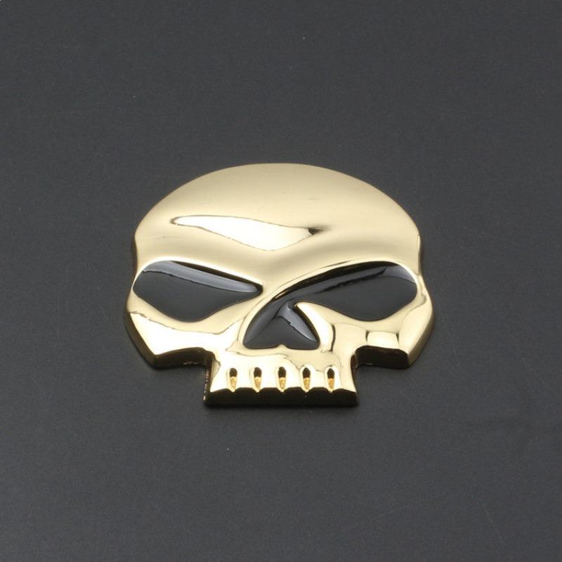 Car motorcycle personalized modification car logo metal skull ghost head eagle wings decorative car sticker scratch sticker