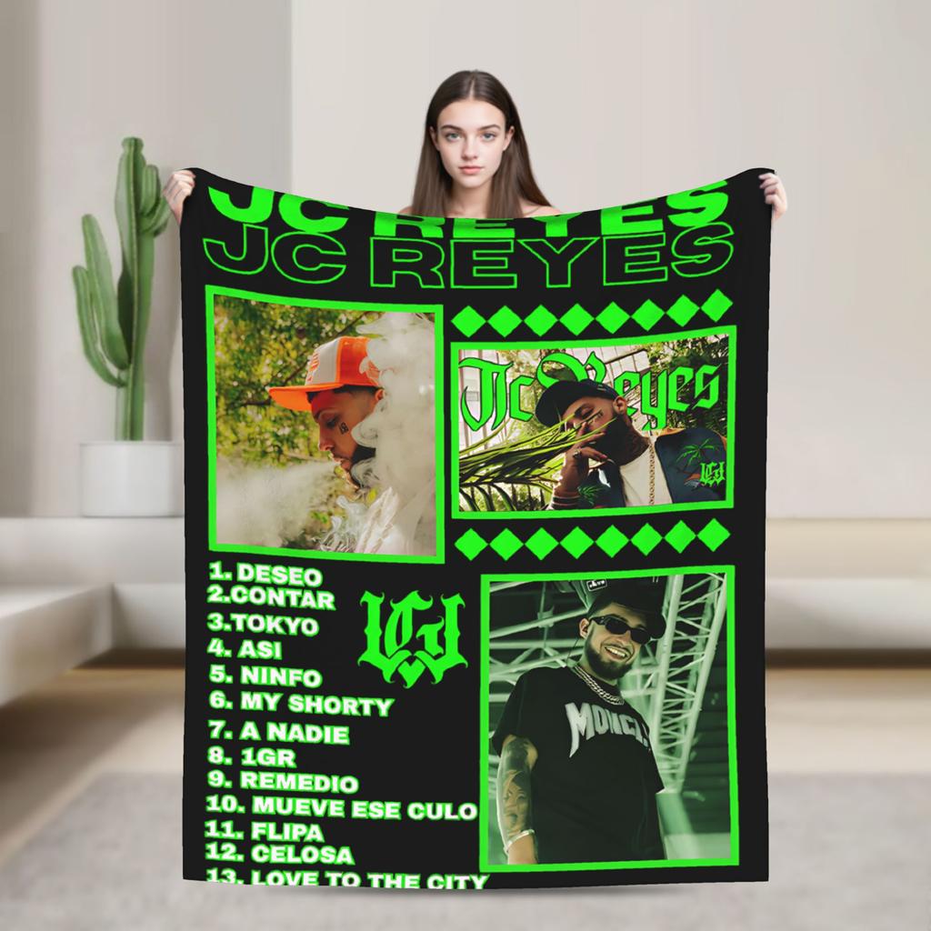 Jc Reyes Rapper Tour 2025 Blanket Super Soft Cozy Throw Blankets for Bed 50x60 Inch Multiple Sizes Bedspread