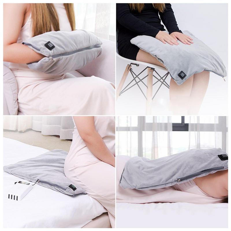 Cheap Heated Throw Pillow Hand Warmer Heating Lumbar Support Pillow For