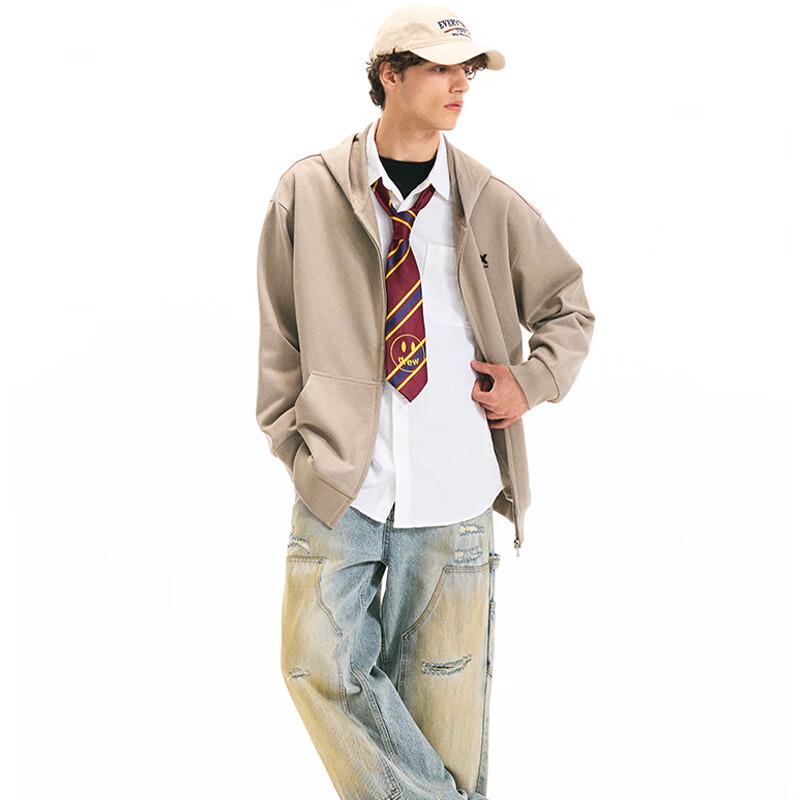 Fingercroxx IT Herren Winter Trendiges Kapuzen-Reißverschluss-Sweatshirt