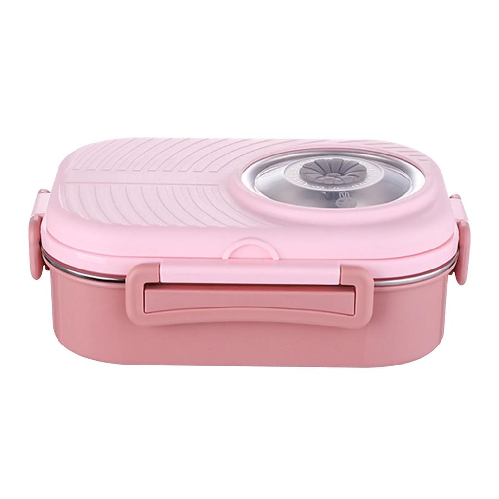 1 Pcs Portable Bento Boxes New 1000ml with Soup Bowl Stackable Lunch Container 304 Stainless Steel Snack Box Container Adult