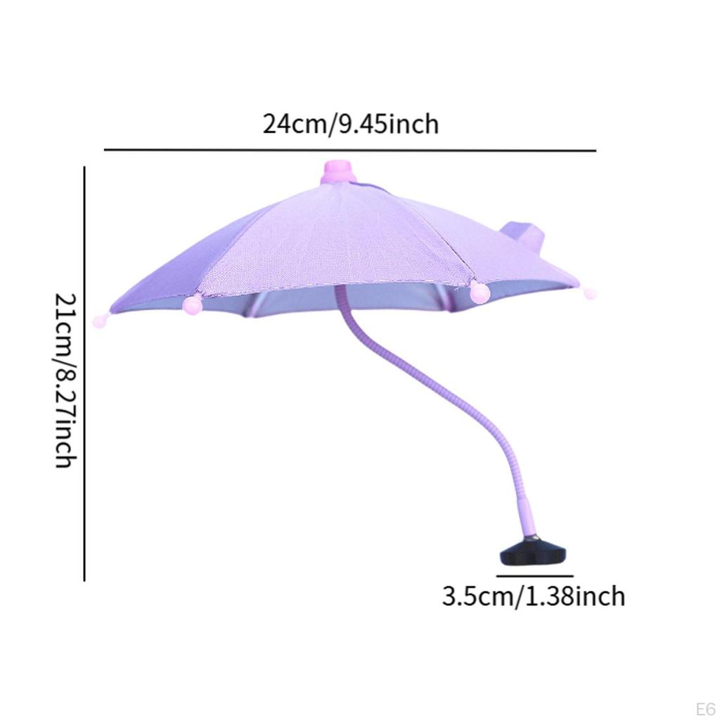 Phone Umbrella Camera Compact Practical Flexible Adjustable Sunshades for Mobile