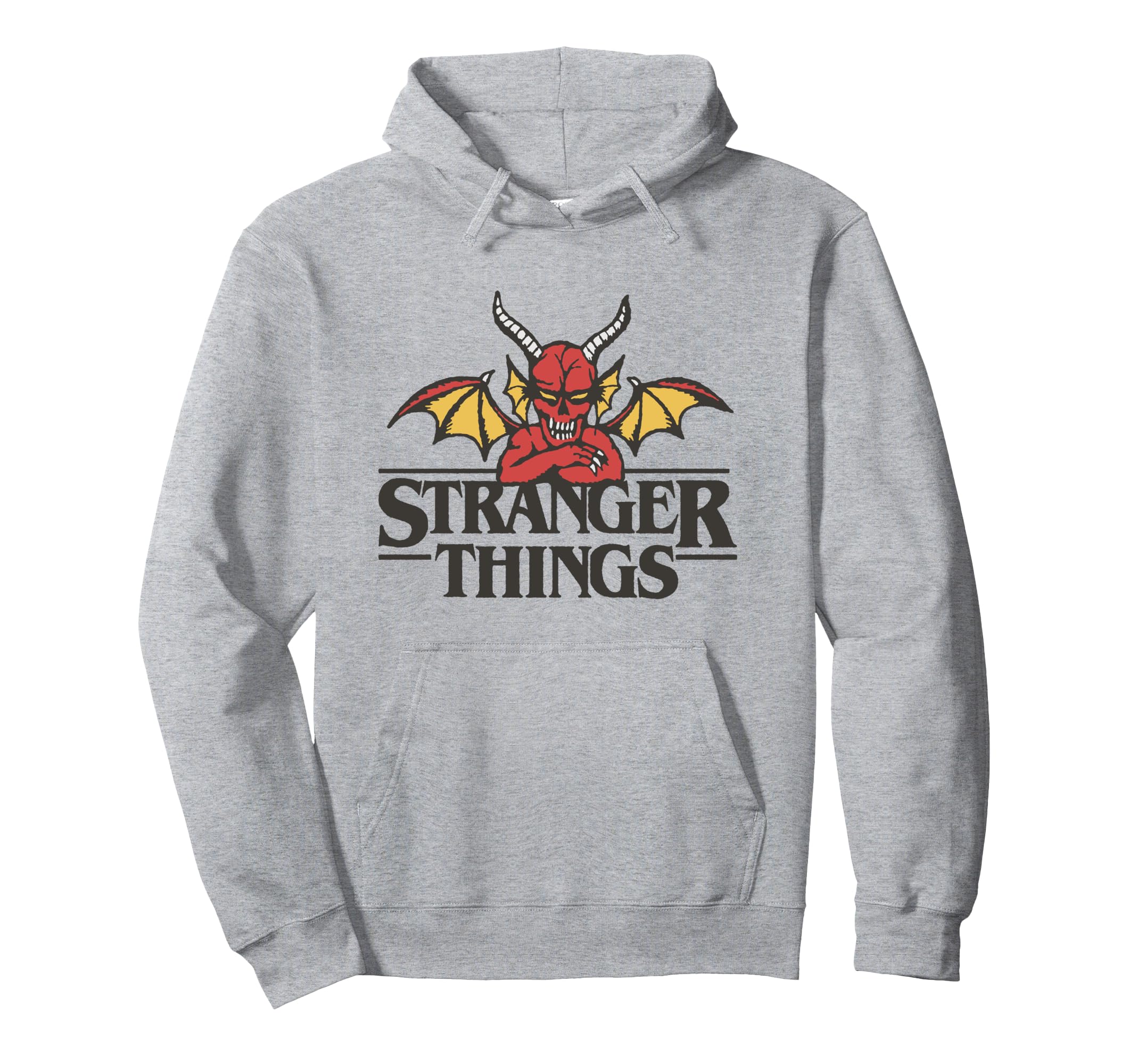 

Stranger Things Hellfire Club Red Yellow Logo Hoodie & сірий колір