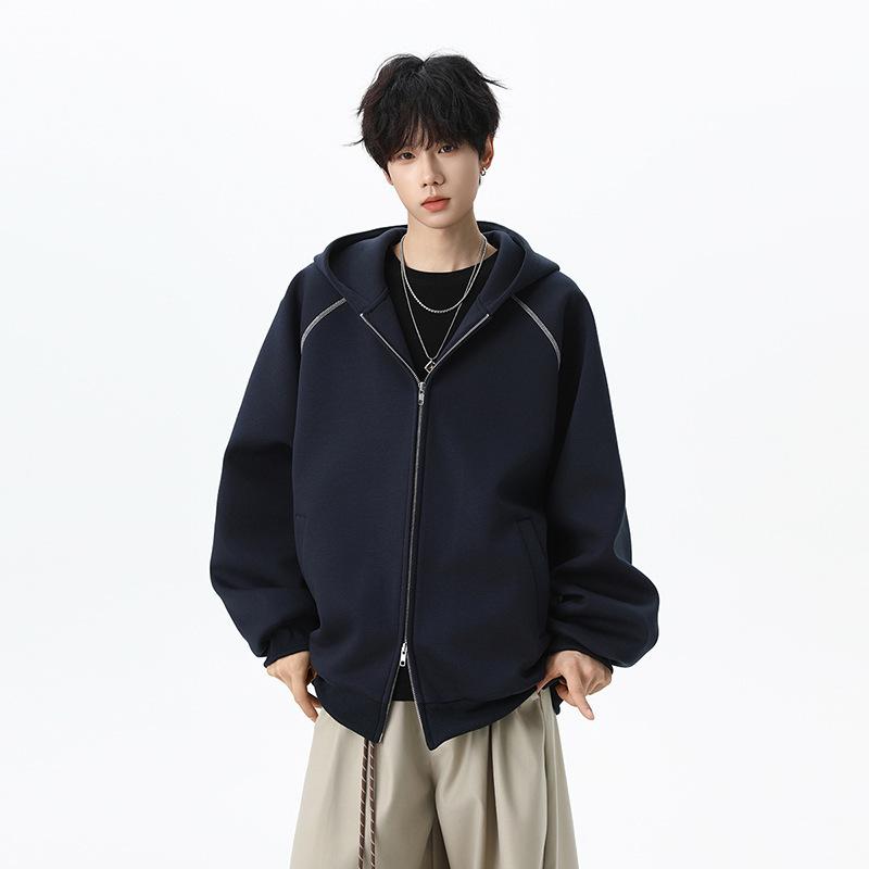 Unisex Trendy American Casual Loose Cardigan Jacket with Hood