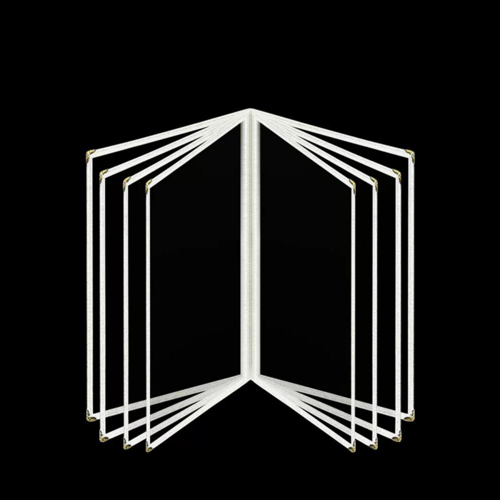 A4 A4 Menu Paper Holder Metal Corners Shell Document Folder PVC Transparent Menu Cover Hotel