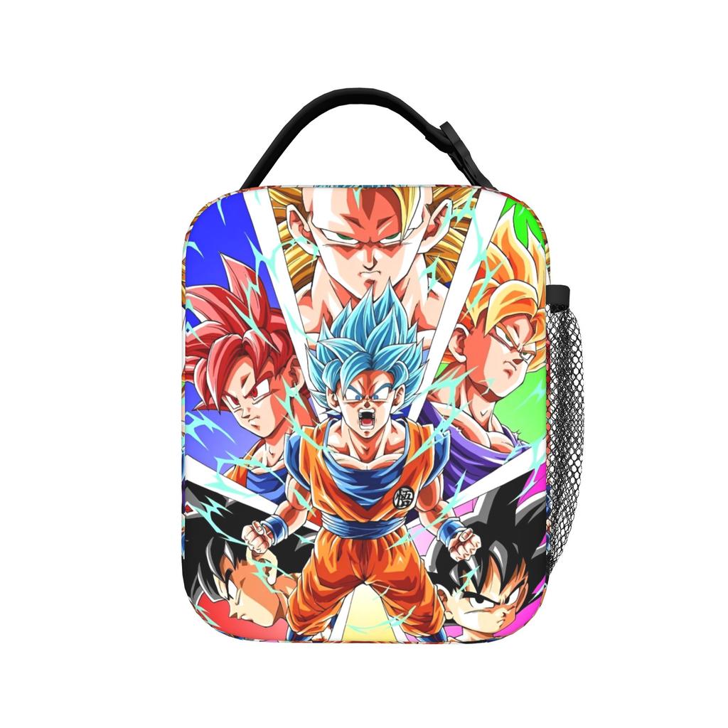 Goku Plus Shenron Borsa Termica per Pranzo Borsa Frigo Riutilizzabile, Contenitore per Pranzo Kakarot DBZ Borsa Spaziosa Porta Pranzo Borsa per Cibo Lavoro Gite