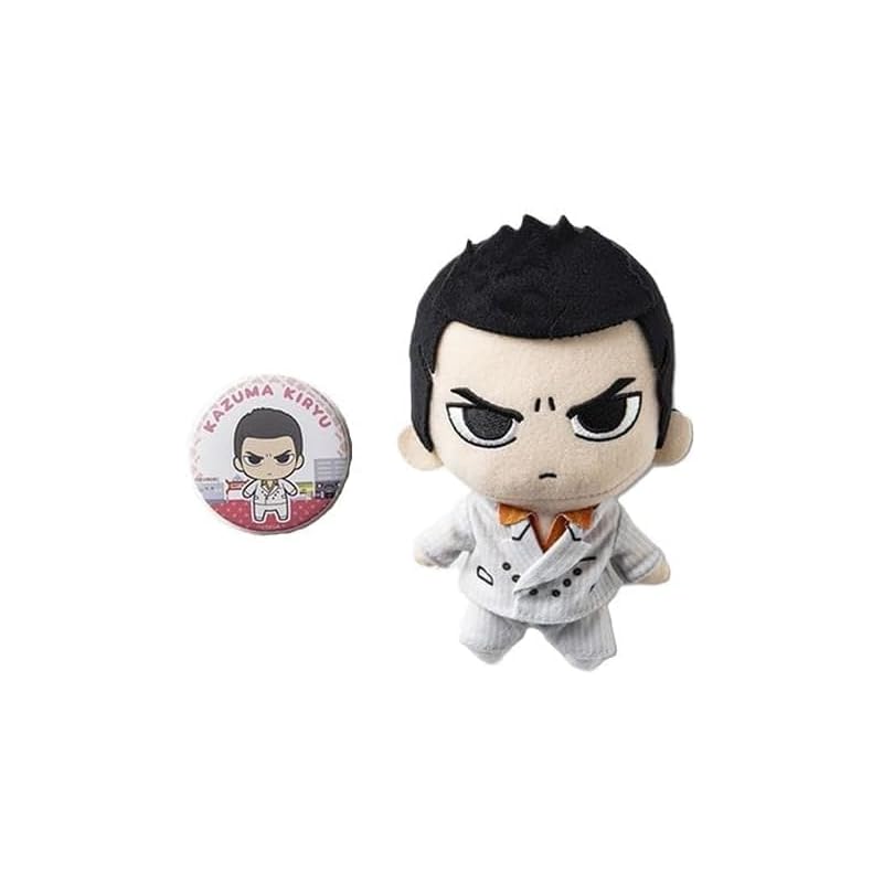 

Ryu ga Gotoku 0 Kazuma Kiryu Stuffed animal & badge set