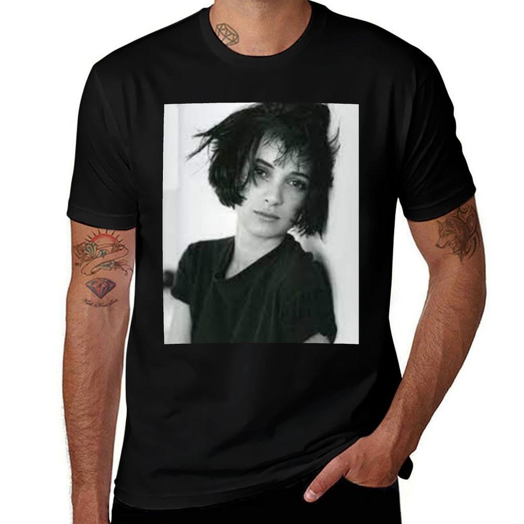 Winona Ryder Poster Tshirt Graphic T Shirts For Unisex Unisex T Shirt Cotton High Quality Tshirt