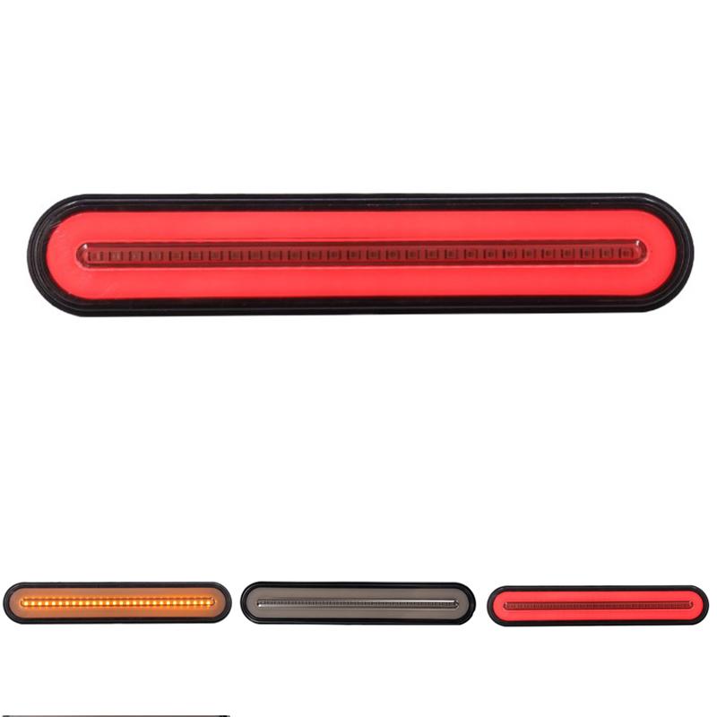 1X 100-Led Flowing Reverse Brake Turn Signal Rear Tail Light Car Truck Trailer