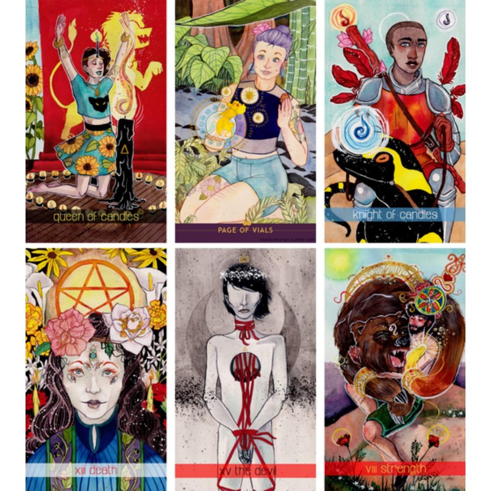 The Numinous Tarot Card Games 79pcs Rendered In Beautiful and Luminous Watercolor and Inks 10.3*6cm