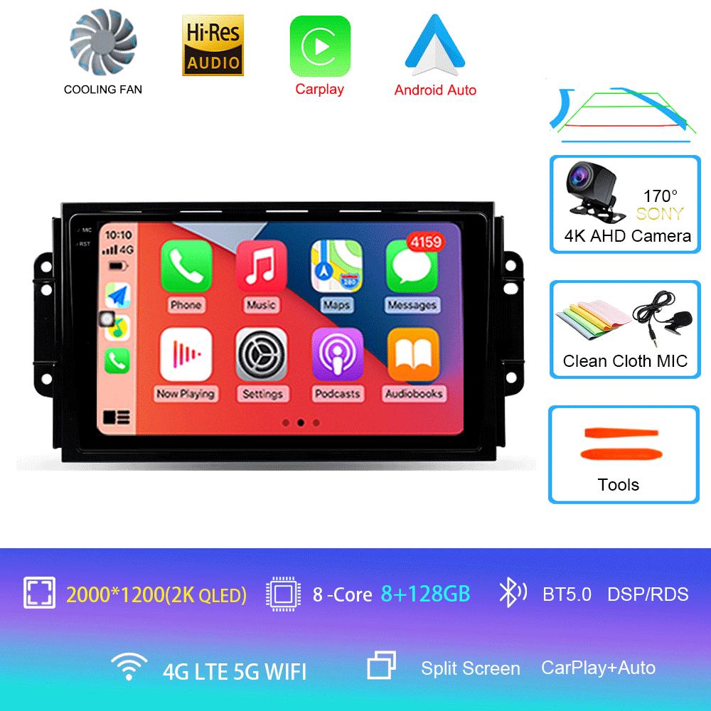 Car Radio 4G DSP Android 14 For Chery Tiggo 3 3X Tiggo 2 Multimedia Video Player Carplay GPS Navigation Stereo Autoradio DVD