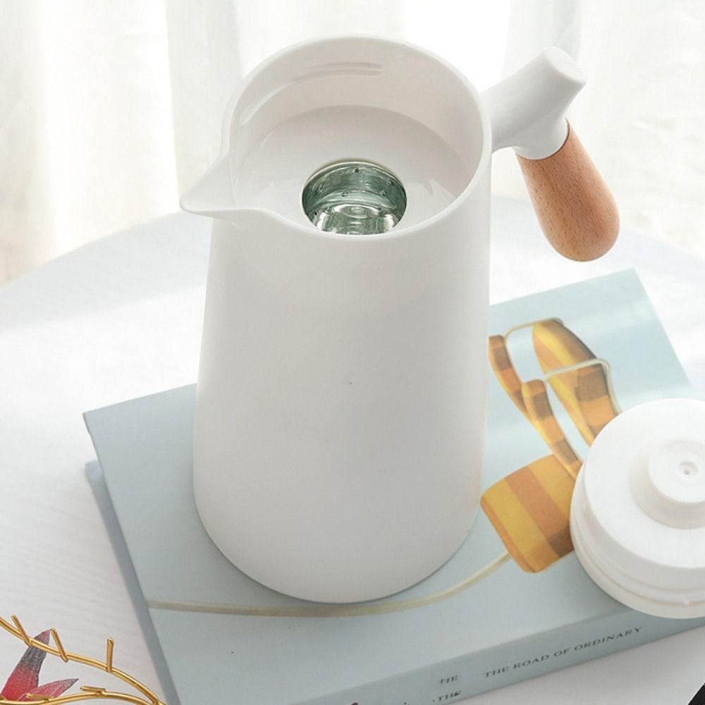 Leak-Proof Thermos Jug Glass Liner Insulated Kettle Practical Vacuum Flask Tea Brewing