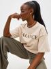 Oversized Basic T-Shirt with Cotton Print