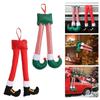 Ornaments Elf Santa Legs Plush Xmas Tree Pendants Durable Christmas Decor  Home