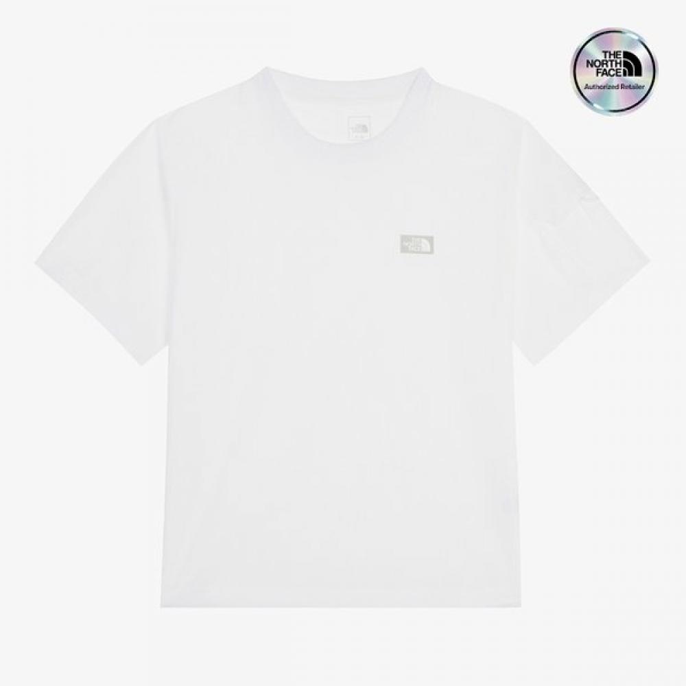 The NorTh Face Women S froST ShorT Sleeve T ShirT whiTe nT7ur35b WHITE/085