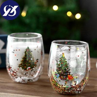 Drinkware Büyük Kapasiteli Süt Bardağı Benzersiz Gıda Sınıfı Noel Kahve Fincanı