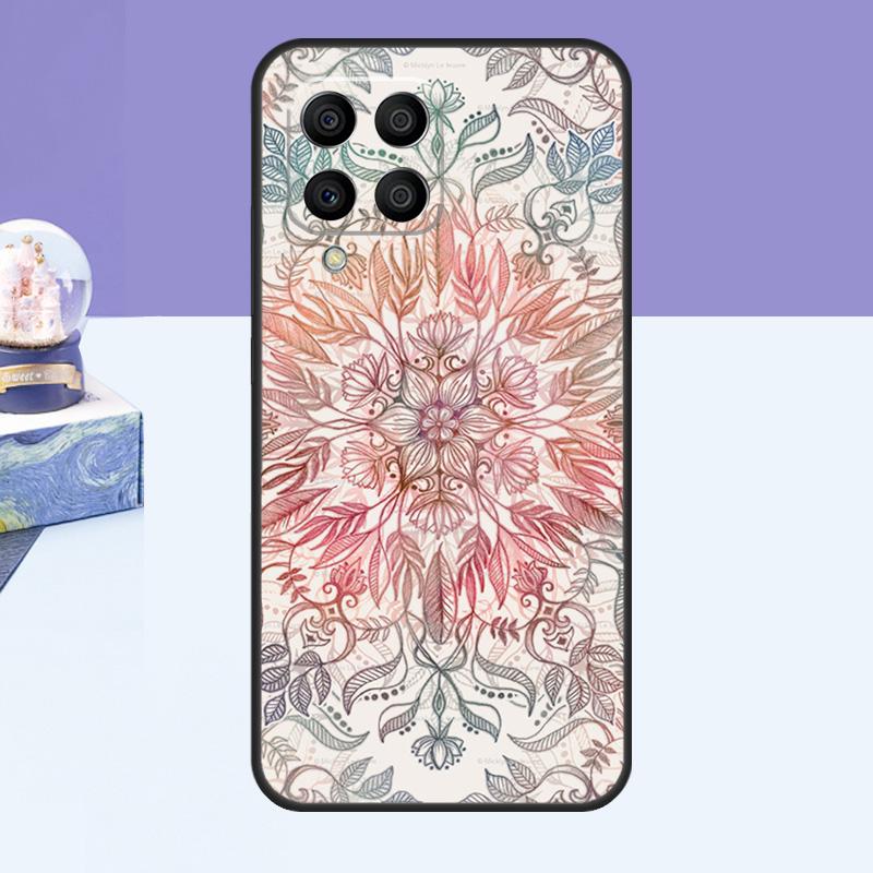Flowers Mandala Floral Case For Samsung Galaxy M11 M31 M20 M35 M55 M15 M32 M16 M36 M56 M54 M23 M52 M34 M14 M13 M53