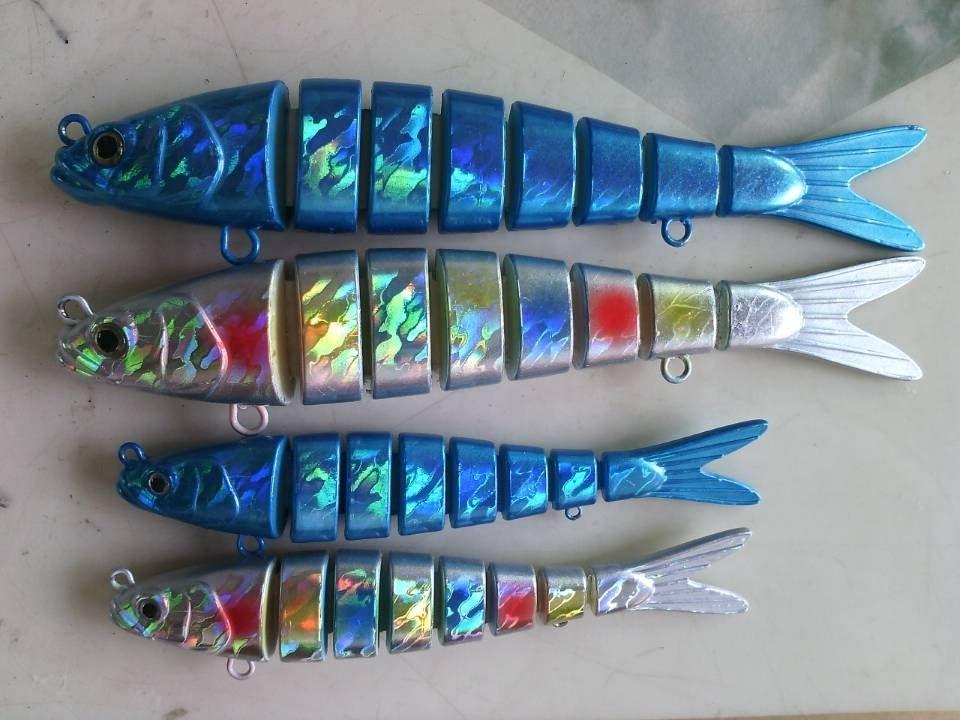 Fishing Lures Set 3pcs Multi Segments Jointed Hard Bait Wobblers Swimbait Crankbait Swim Bass Pike Fishing