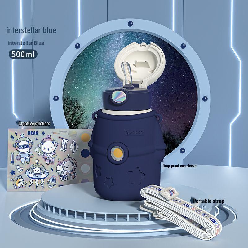 Xiaoyueya Kids 316 Stainless Steel Insulated Straw Water Bottle