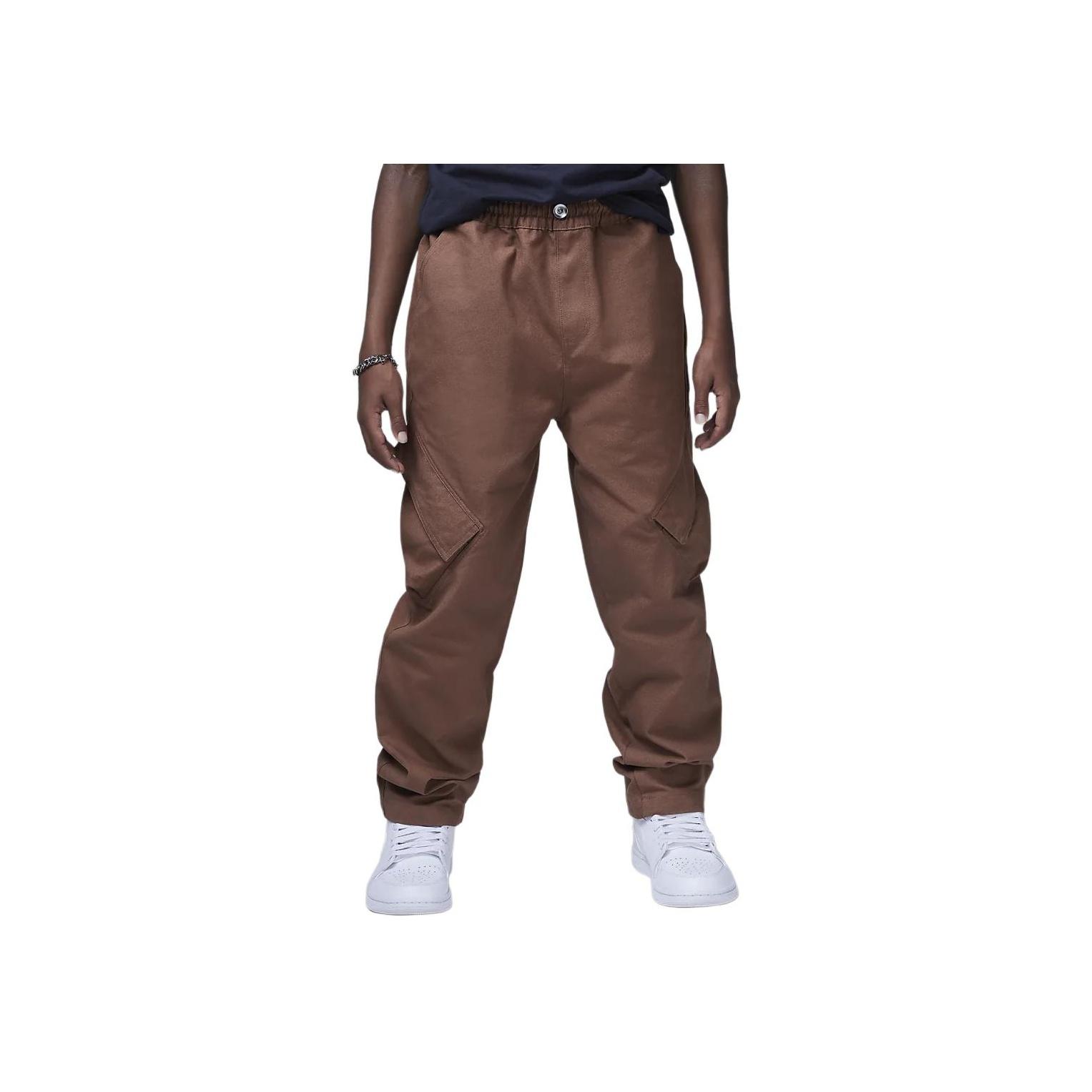 

Jordan Chicago MJ однотонные повседневные простые длинные брюки детские низы темно-коричневого цвета HQ7159-258