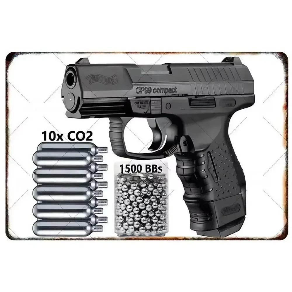 Exquisitely Designed Pistol Metal Signs: Embodying Military Sophistication, These Are the Ideal Wall Decor for Man Caves