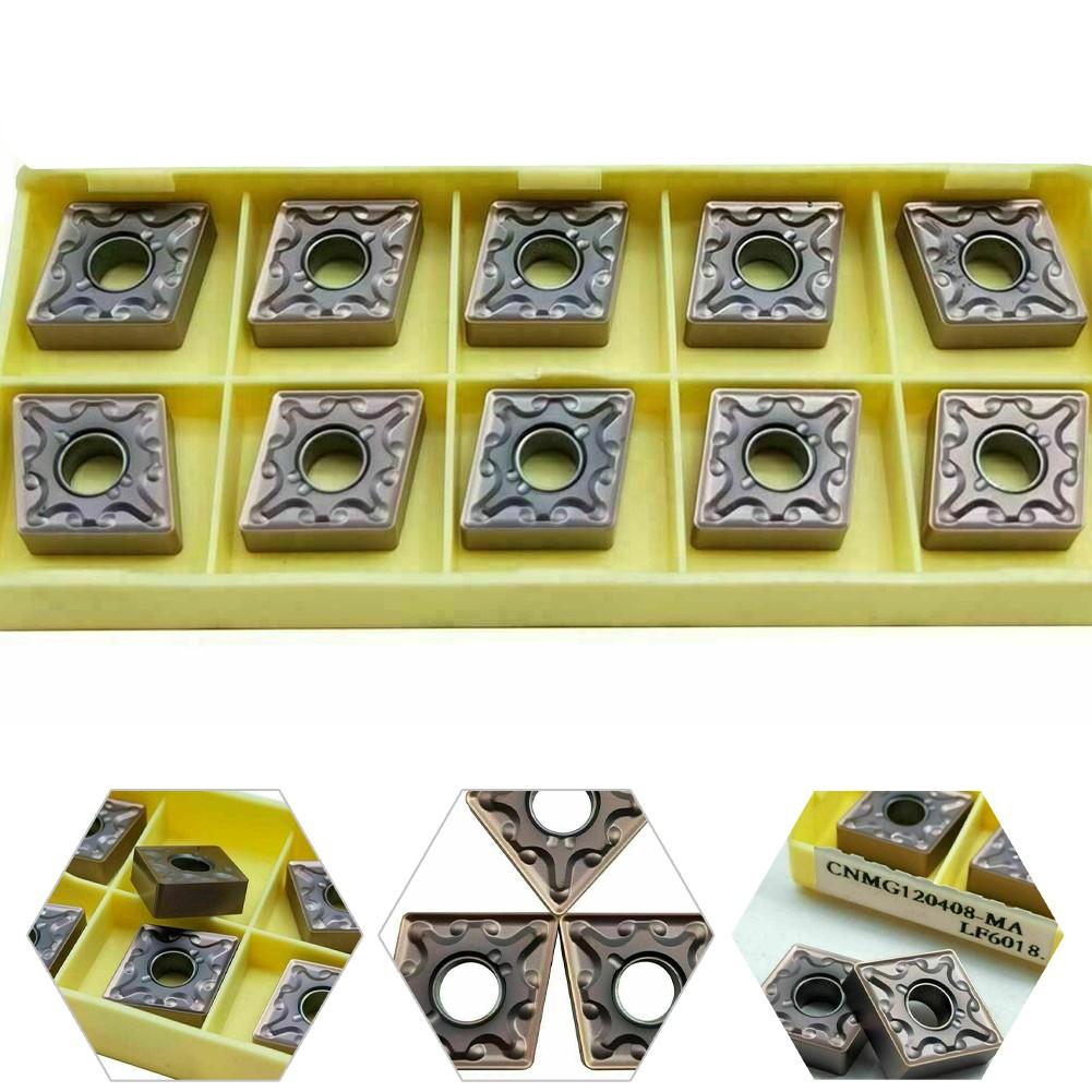 10pcs CNMG120408-MA LF6018 CNMG432 CNC Carbide Turning Inserts for Steel