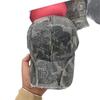 Hat, plain leopard print baseball cap, distressed and worn look, fashionable and trendy sun hat, export baseball cap