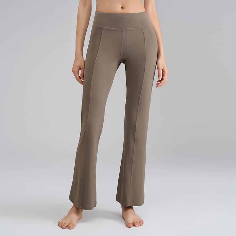 Sweatpants Slightly Pull Yoga Pants Women's Spring and Summer New High Waist Hip Lift Small Fitness Trousers Tight Flared Pants