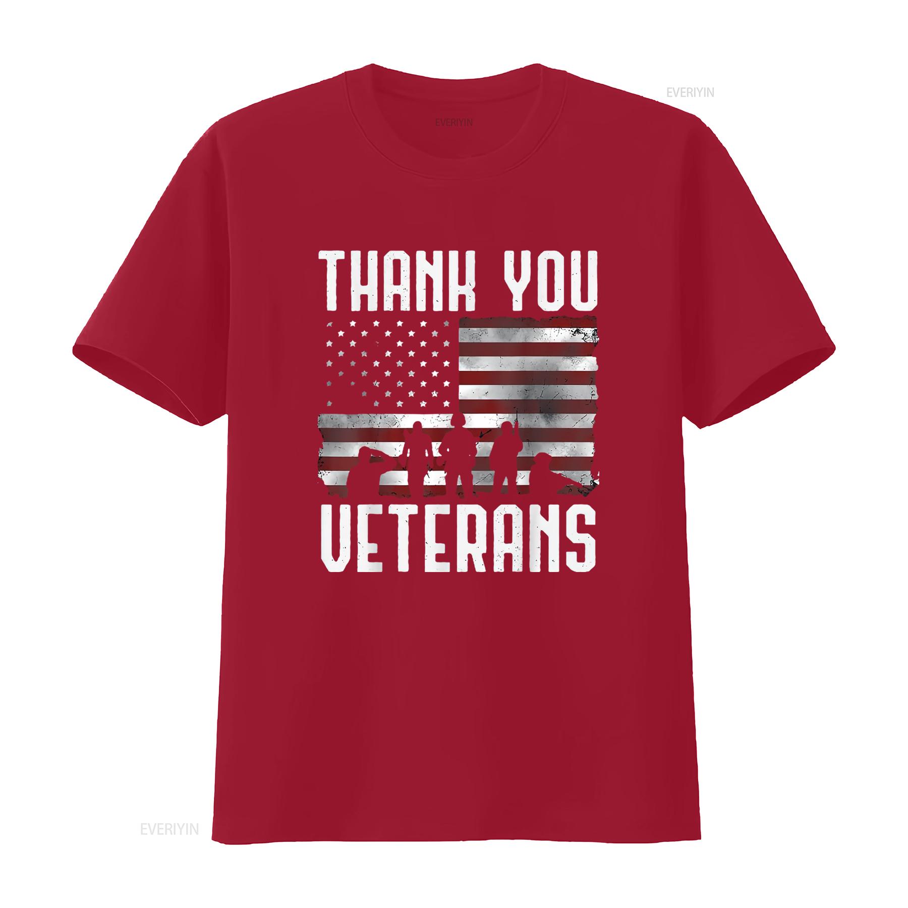 Mens Veterans Day T Shirt s Thank You Proud Black 2X Large vintage Washed Versatile streetwear fashion Soft designer clothes S