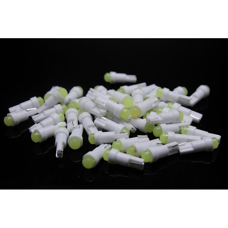 T5 Car Bulb Ceramic T5 Car Led Dashboard Light Makeup Light 1SMD 3D Astigmatism COB Indicator