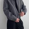 Herren Retro Japanische Yamamoto-Stil Jacke: Vintage, Used-Look, Lässiger Reversmantel für Frühling und Herbst.