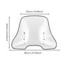 Motorcycle Windshield Heavy Duty Clear Wind Deflector Hand Protector Easy