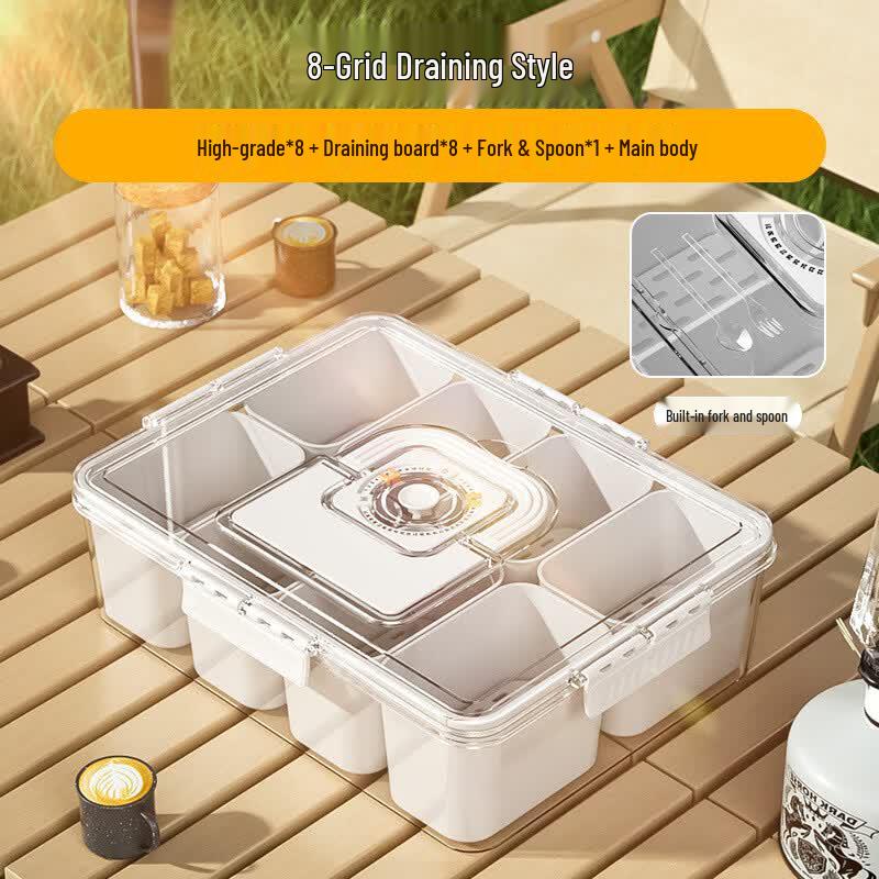 Yiyayun Portable Divided Food Storage Containers (Set of 2)