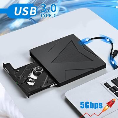 External DVD Drive USB 3.0 Cable Portable CD DVD RW Drive Writer Burner Optical Player Compatible For Laptop Desktop IMac